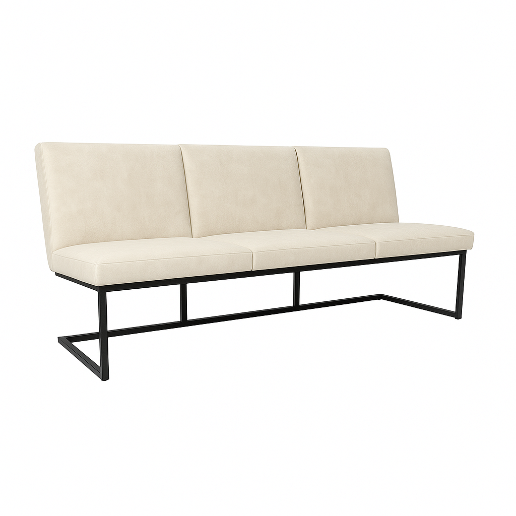 Bancheta catifea CABALLERO culoare BEJ