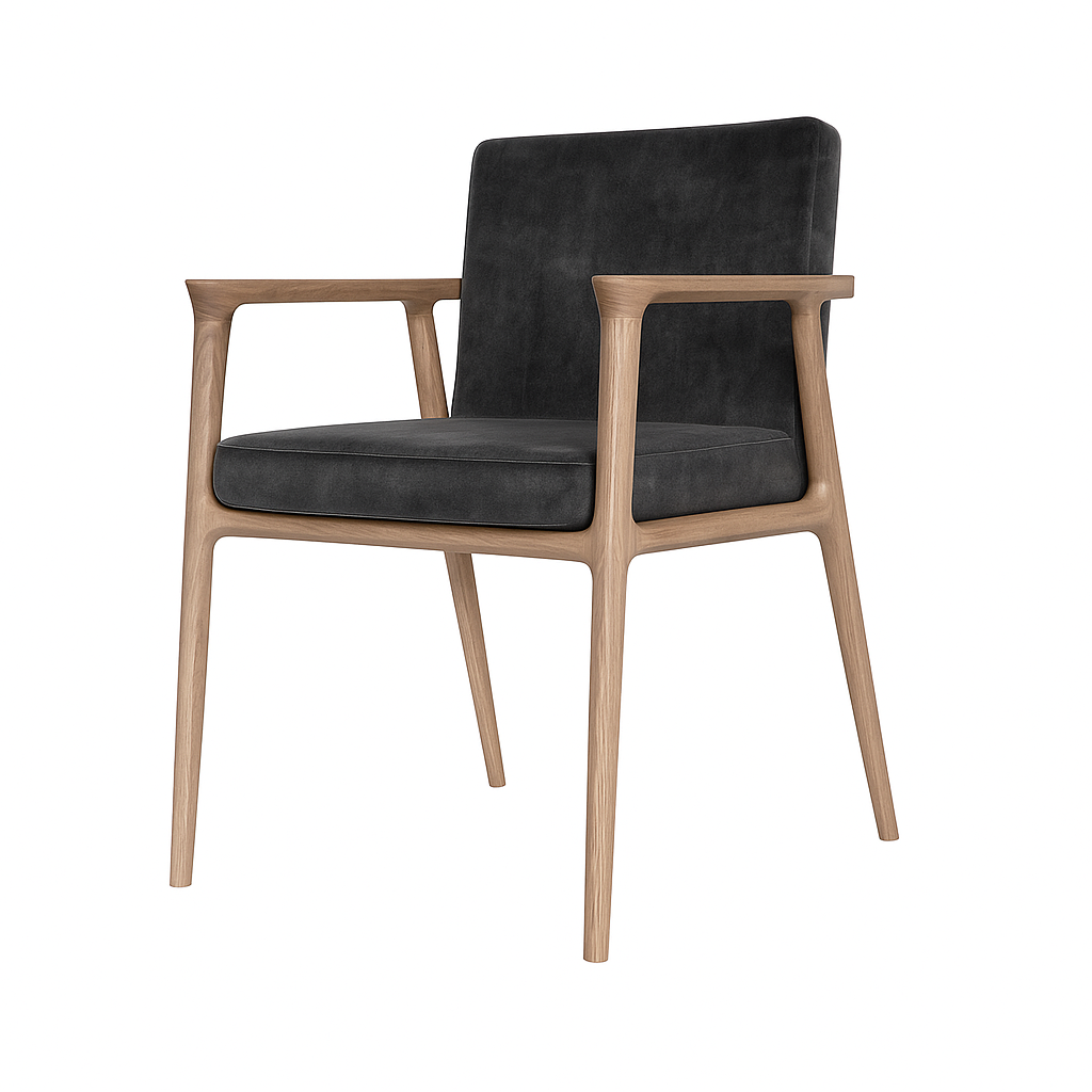 Scaun catifea VERDE | model GASPARO