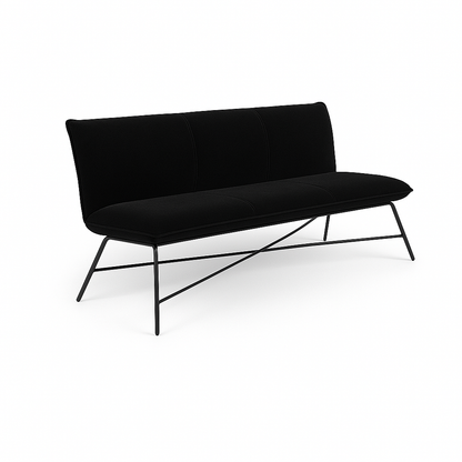 Bancheta catifea NEAGRA | model FLIP