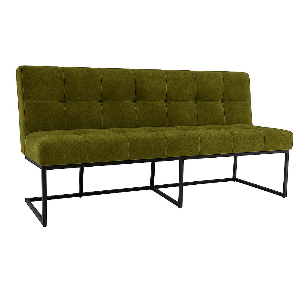 Bancheta catifea  CABALLERO culoare VERDE