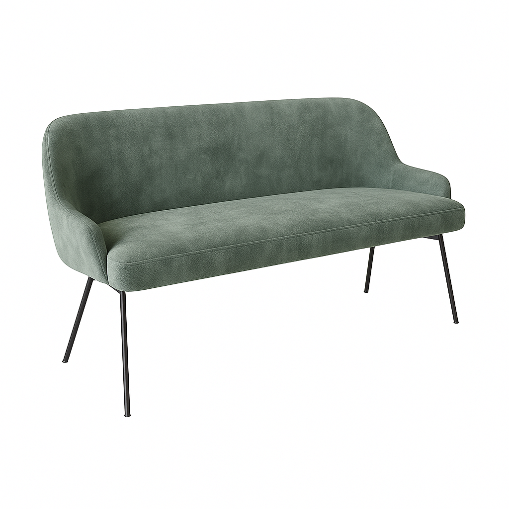 Bancheta catifea SASHA culoare VERDE DESCHIS