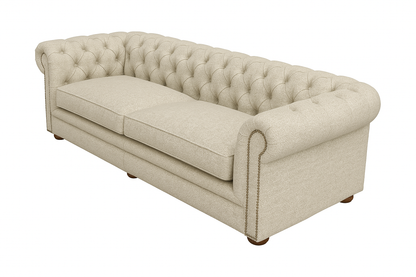 Canapea chesterfield GYMA stofa BEJ