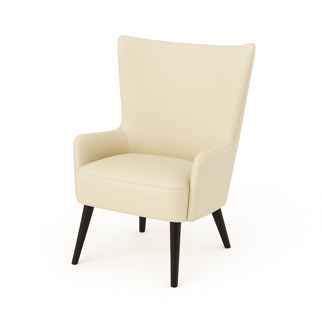 Fotoliu piele BEJ | model LAURA