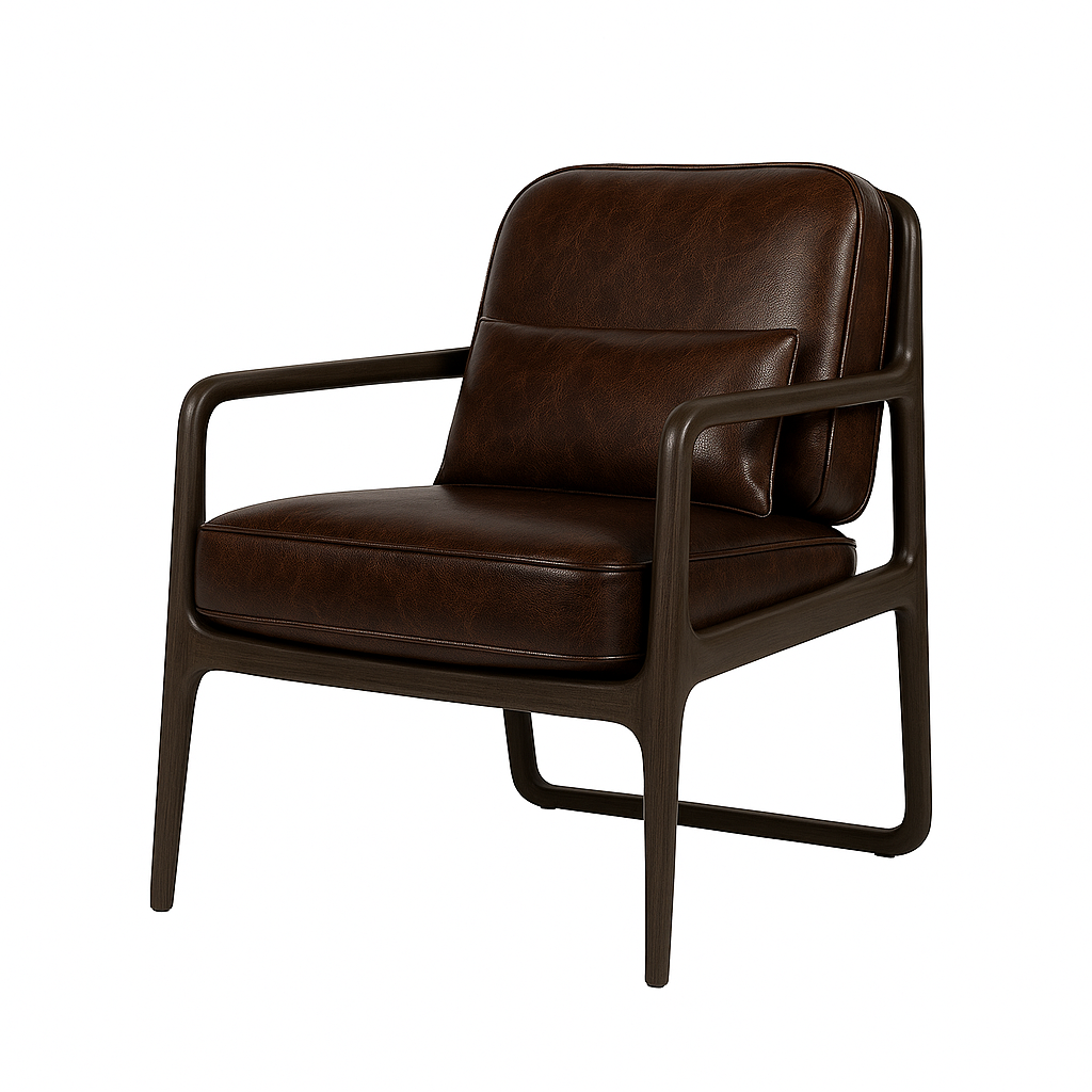 Fotoliu piele MARO INCHIS | model EMBERTO