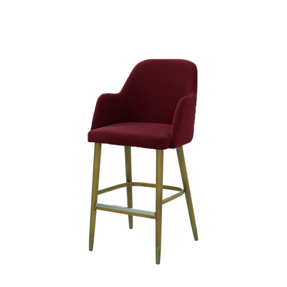Scaun bar catifea BEJ | model PINO