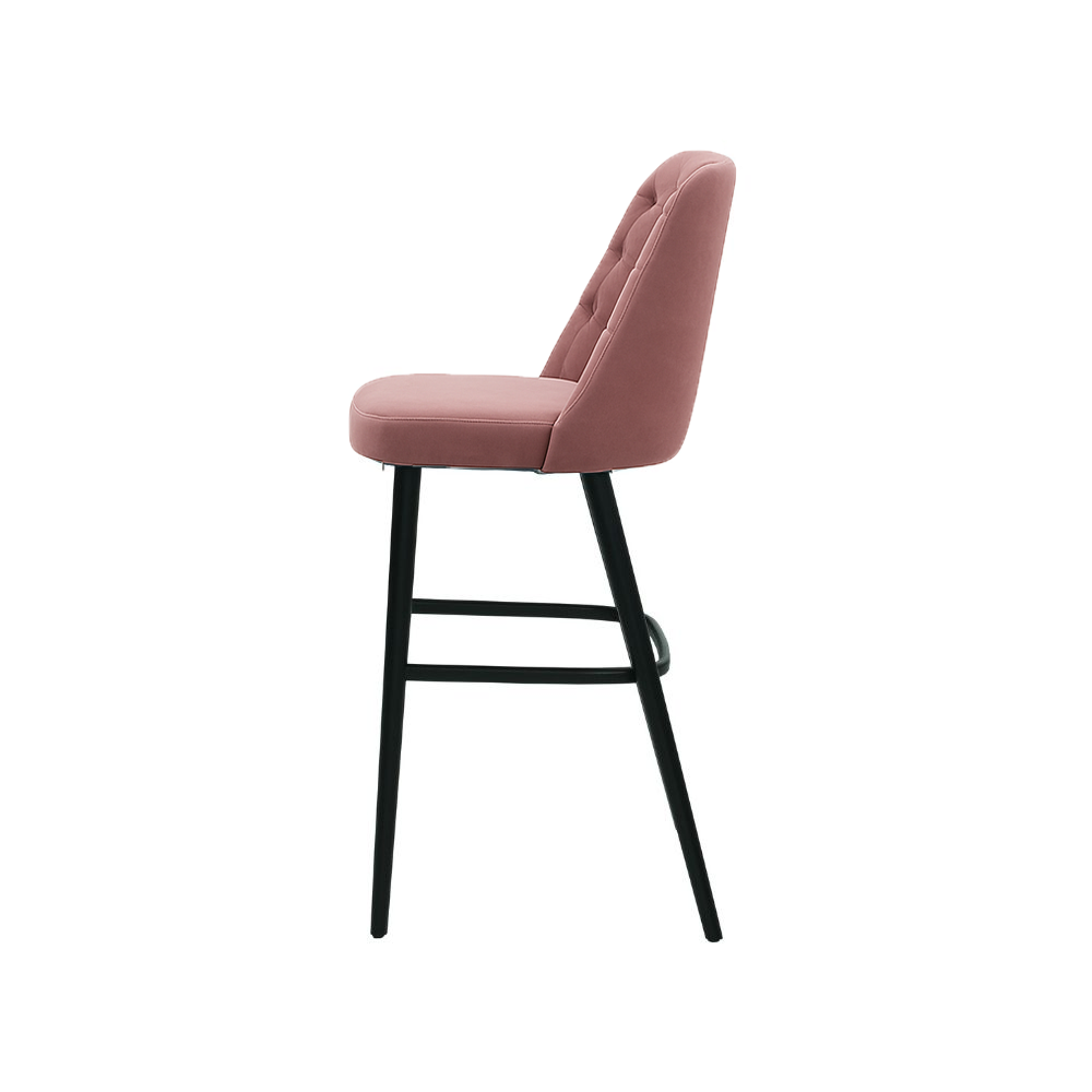 Scaun bar catifea BORDO | model SCOT