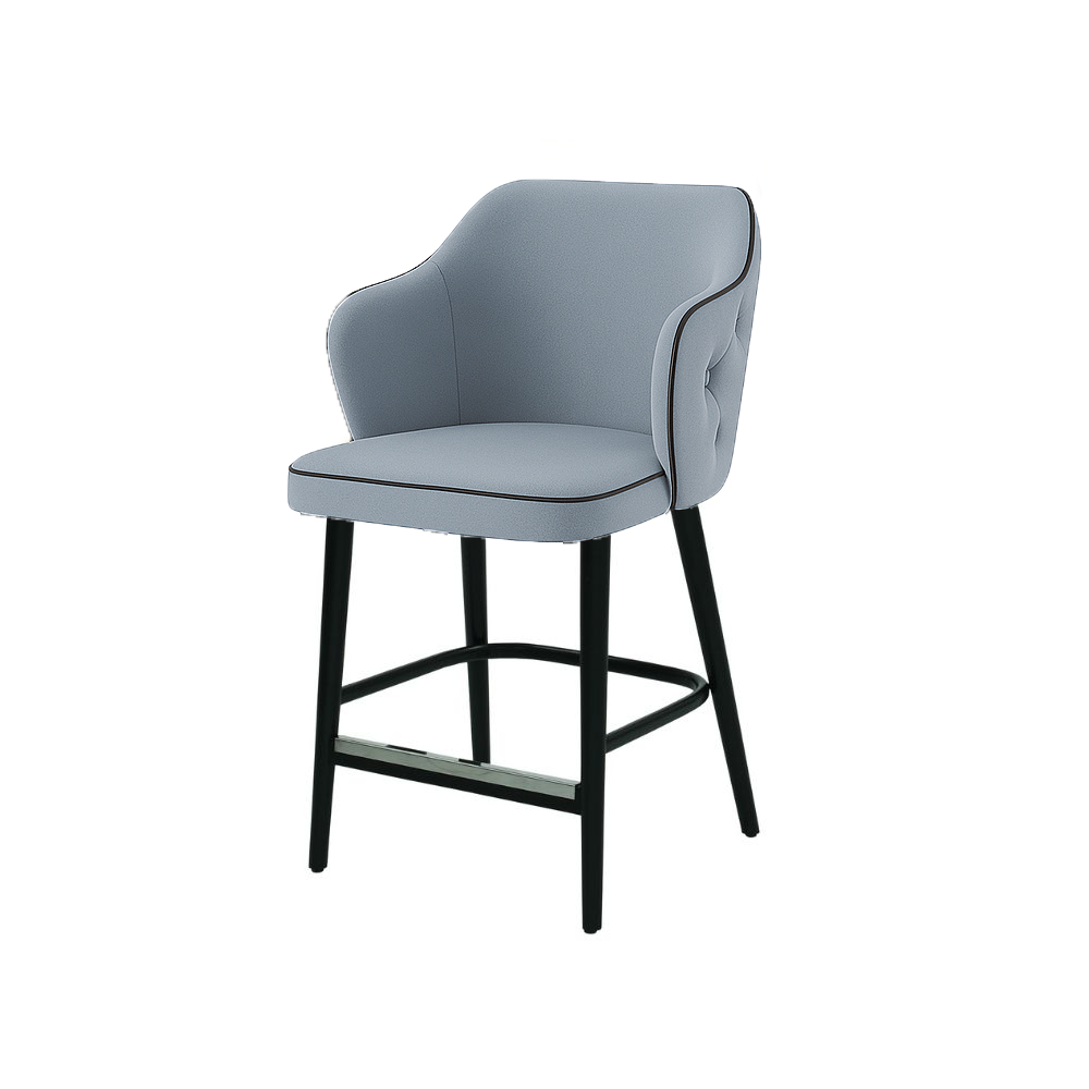 Scaun bar catifea ALBASTRA | model ZOE