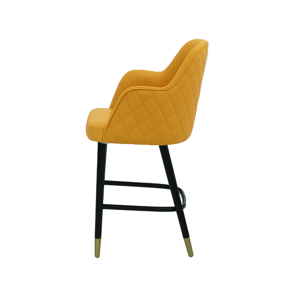 Scaun bar piele GALBENA | model PINO X