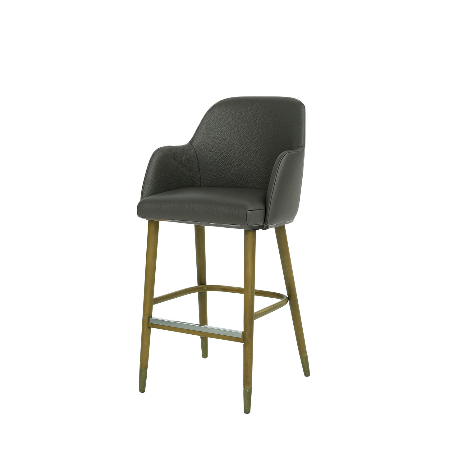 Scaun bar piele GALBENA | model PINO