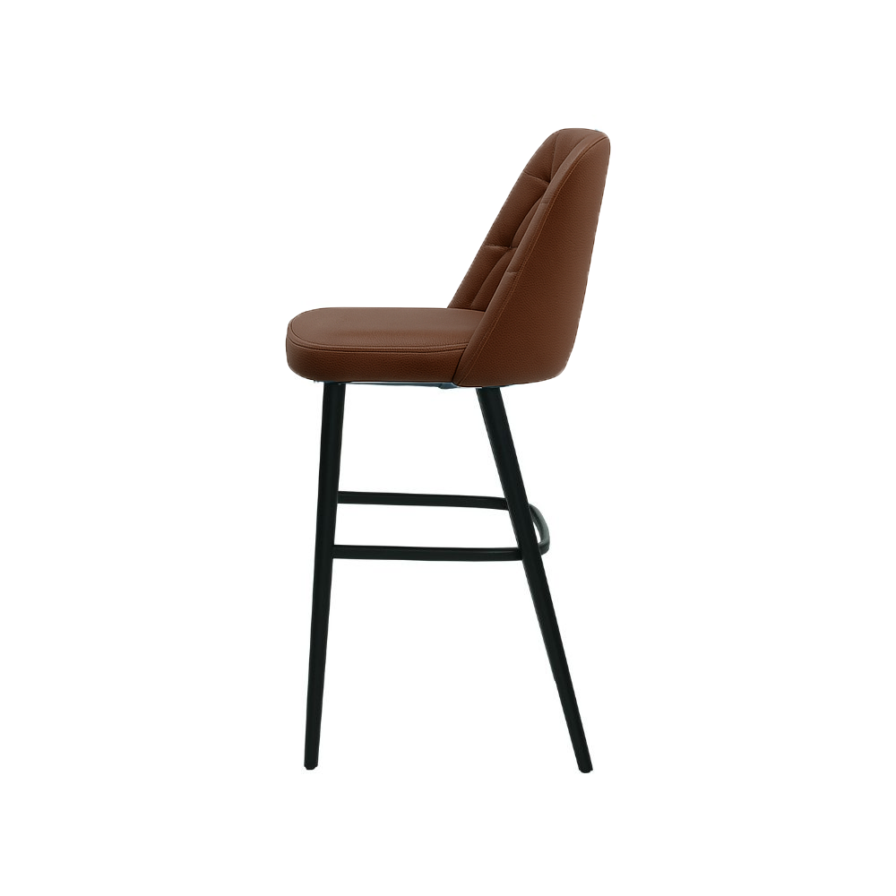 Scaun bar piele VERDE | model SCOT