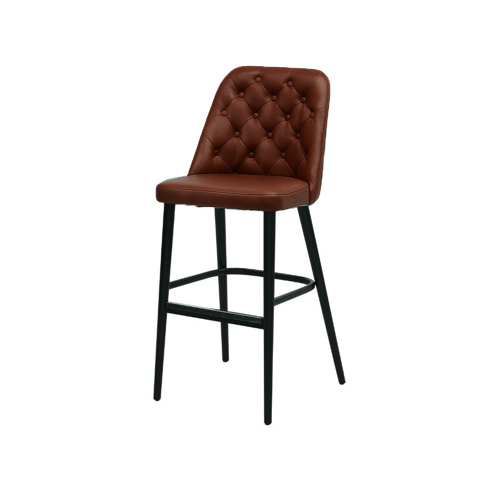 Scaun bar piele BEJ | model SCOT