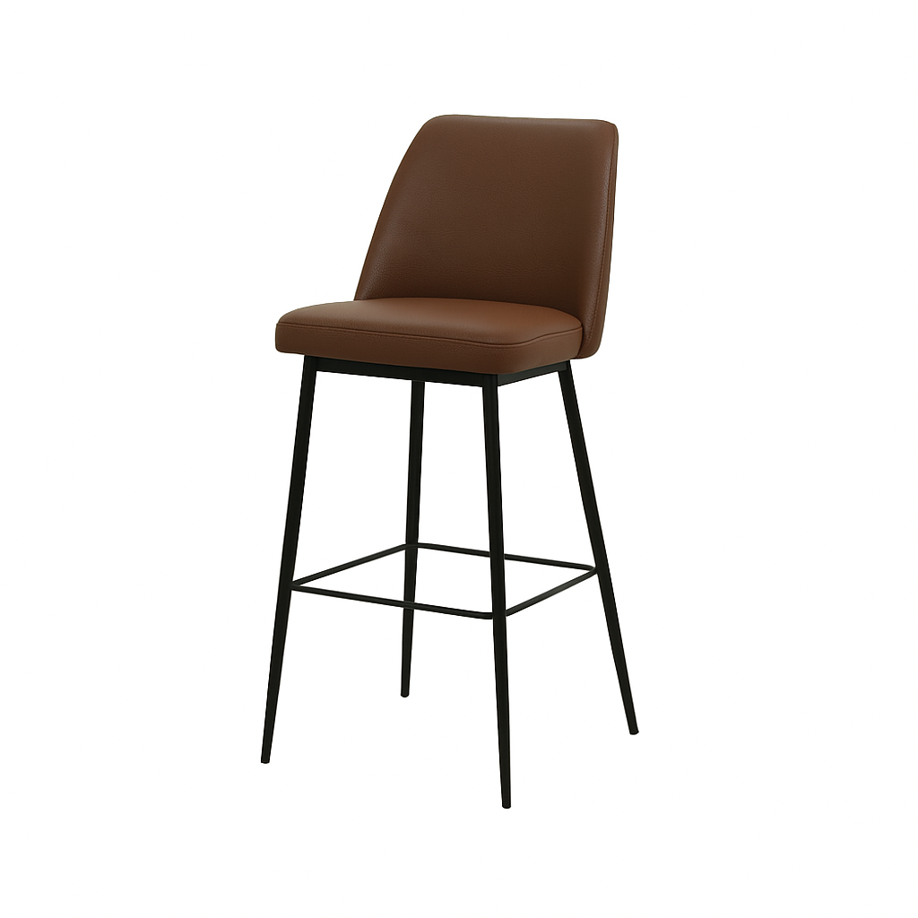 Scaun bar piele ALBASTRA | model SOLO