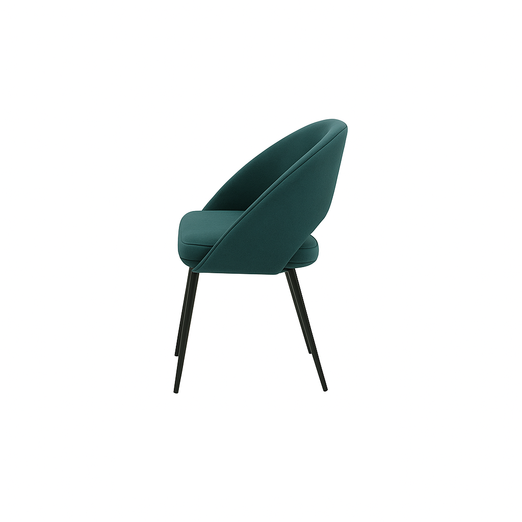 Scaun catifea GALBENA | model LAVA