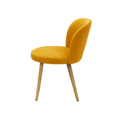 Scaun catifea GALBENA | model SAM