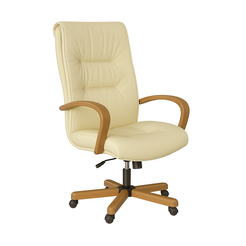 Scaun ergonomic piele BEJ | model BIG STAR P