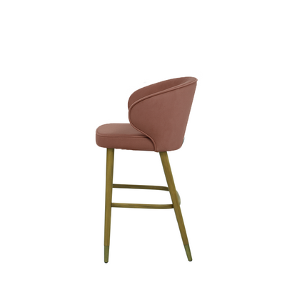 Scaun insula catifea ALBASTRA | model CAPRICE